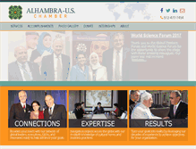 Tablet Screenshot of alhambrauschamber.org